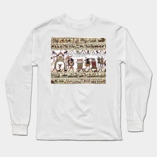 THE BAYEUX TAPESTRY Harold Made an Oath on Holy Relics to Duke William Long Sleeve T-Shirt